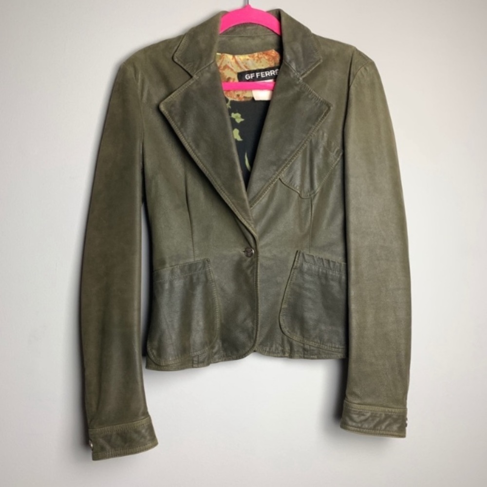 Vintage Gianfranco Ferré Butter Leather Jacket